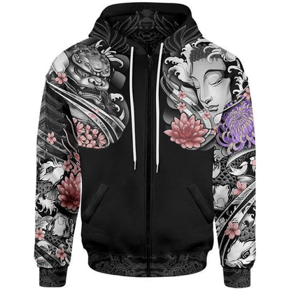 Zip-Hoodie S The Sensō-ji Zip Hoodie BUDDHA_ZIP-HOODIE-2.0_SM