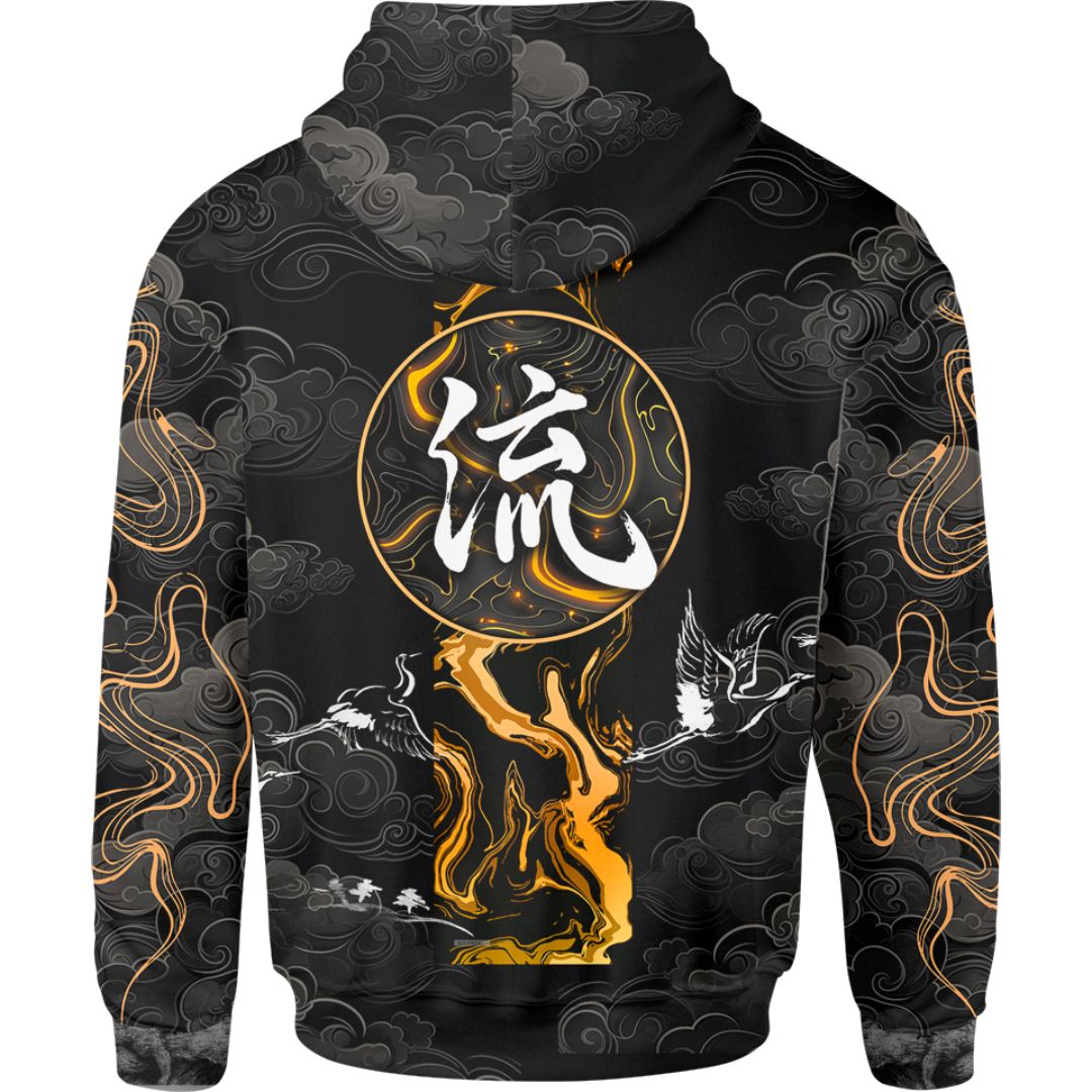 Zip-Hoodie Suminagashi Zip Hoodie