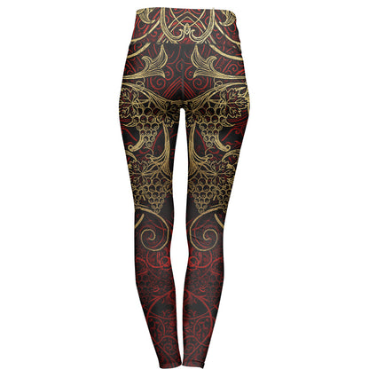 Dionysus High Waisted Leggings - Gold Edition