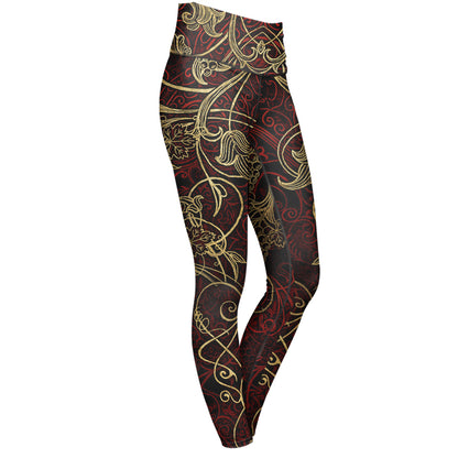 Dionysus High Waisted Leggings - Gold Edition