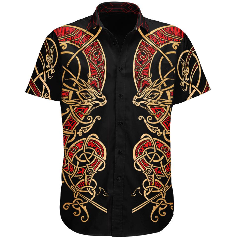 Loki Button Up Shirt - Fire Edition
