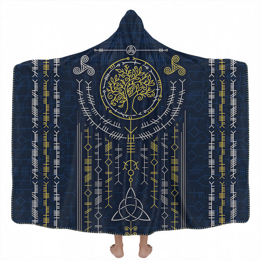 Ogham Hooded Blanket