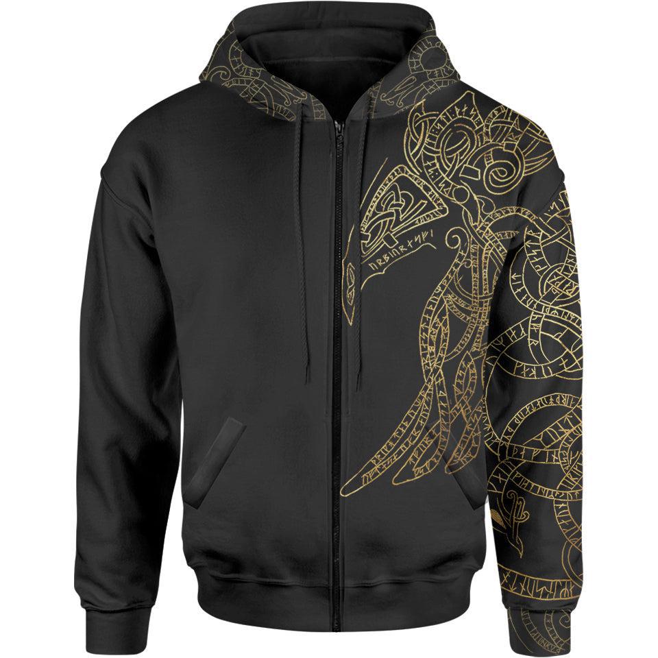 Raven God Zip Hoodie – Lunafide