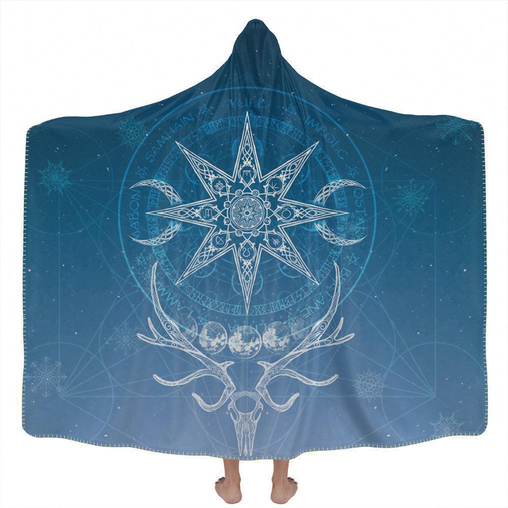 Yule Hooded Blanket - Snow Edition