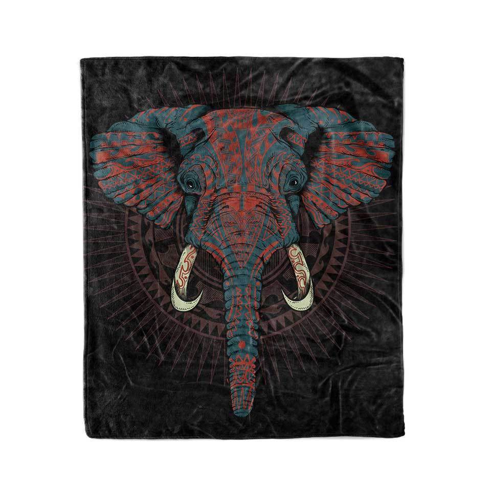 Blanket 50x60 / MicroFleece Elephant Warrior Blanket ELEPHANT-WARRIOR_BLANKET-50x60