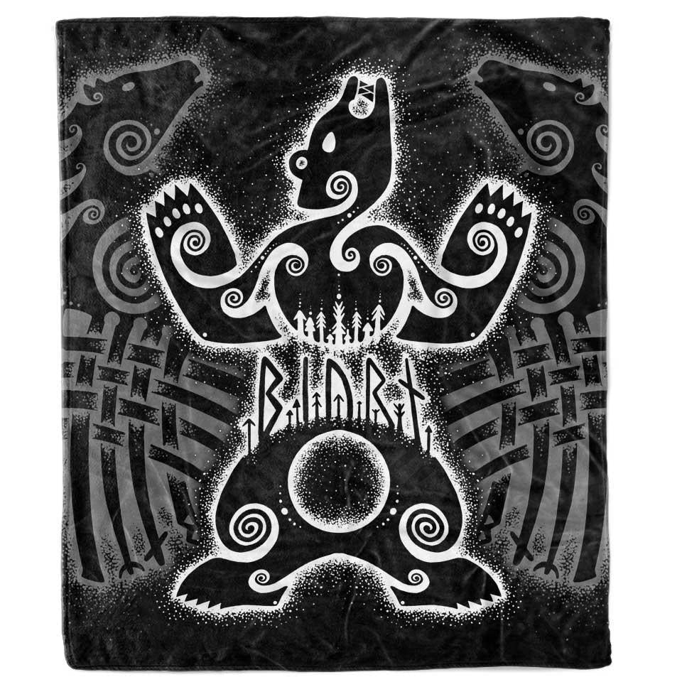 Blanket 50x60 / MicroFleece Norse Beasts Blanket VIKING-ANIMALS_BLANKET-50x60