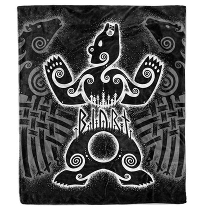 Blanket 50x60 / MicroFleece Norse Beasts Blanket VIKING-ANIMALS_BLANKET-50x60