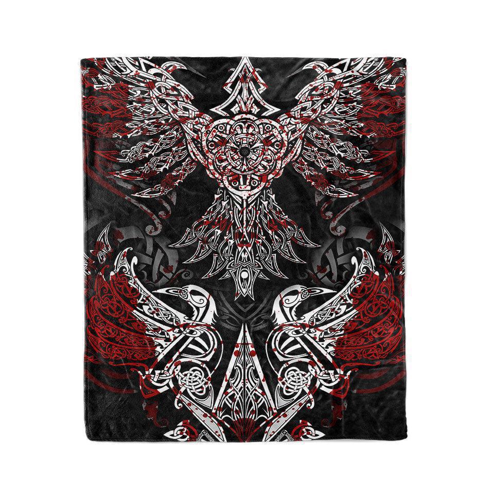Blanket 60x80 / Premium Sherpa Huginn Blanket - Limited HUGGIN-BLOODY_BLANKE_60x80-SHERPA