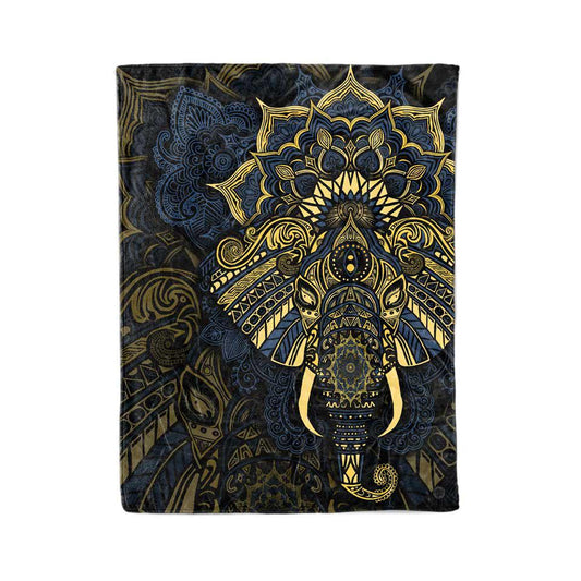 Blanket Adult-60x80 / Premium Sherpa Elephant Mandala Blanket ELEPHANT_BLANKET_60x80-SHERPA