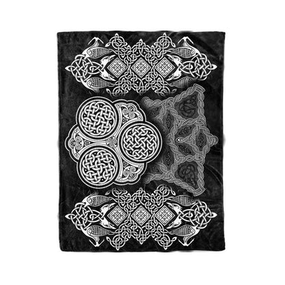 Blanket Adult-60x80 / Premium Sherpa Three Knots Blanket CELTIC-KNOT_BLANKET_60x80-SHERPA