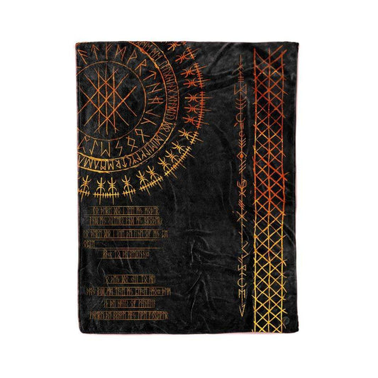 Blanket Adult-60x80 / Premium Sherpa Viking Runes Blanket RUNES_BLANKET_60x80-SHERPA