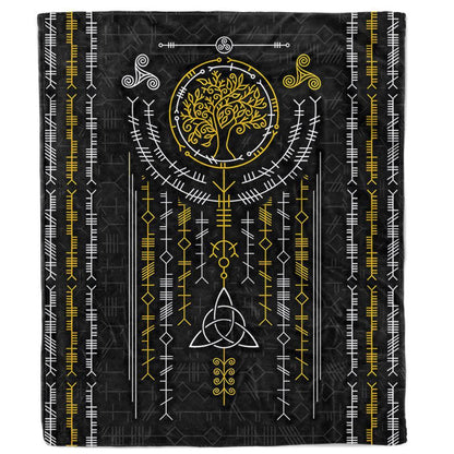 Blanket Ogham Blanket - Black Edition