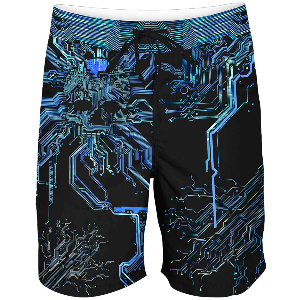 Boardshorts SM / 18 Inch Cyber Boardshorts CRYPTO_BOARDSHORTS-18_SM