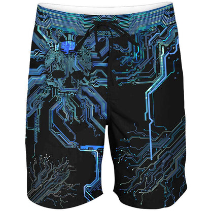 Boardshorts SM / 18 Inch Cyber Boardshorts CRYPTO_BOARDSHORTS-18_SM
