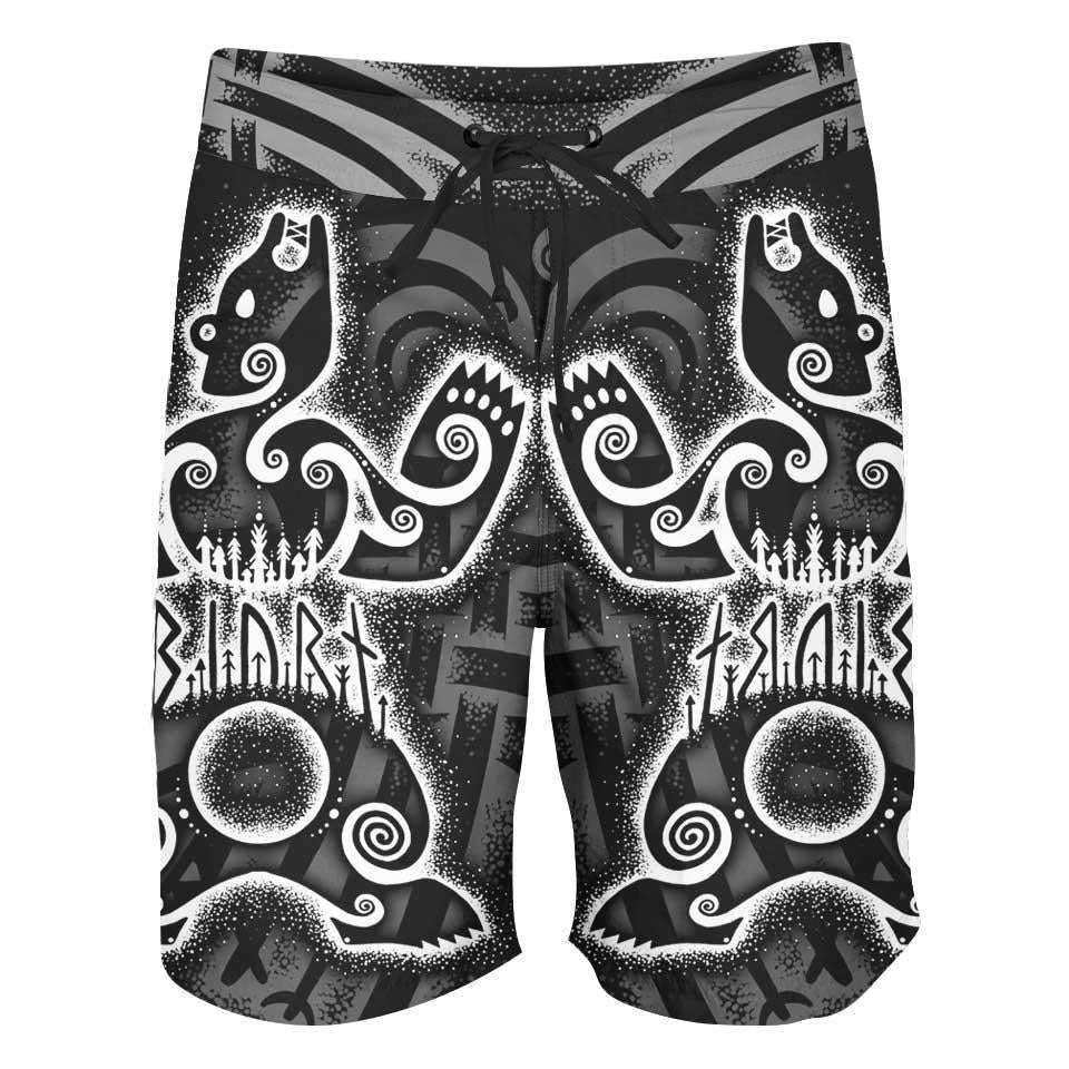 Boardshorts SM / 18 Inch Norse Beasts Boardshorts VIKING-ANIMALS_BOARDSHORTS-18_SM