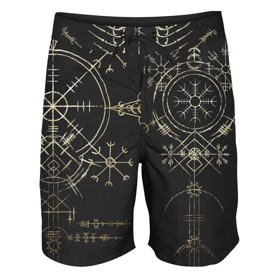 Boardshorts SM / 18 Inch The Stave Boardshorts - Gold STAVE-GOLD_BOARDSHORTS-18_SM