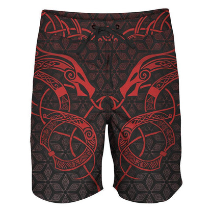 Boardshorts SM / 18 Inch World Serpent Boardshorts - Limited SERPENT-RED_BOARDSHORTS-18_SM