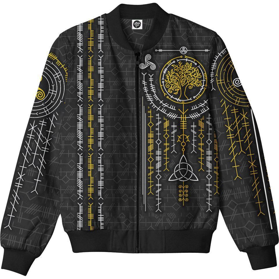 Bomber Jacket S Ogham Bomber Jacket - Black Edition 261-BJKT_SM_OGHAM-BLK