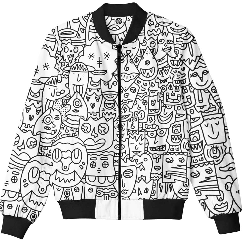 Bomber Jacket S / Plain Pretty Done's Doodle Bomber Jacket 261-BJKT_SM_DONE-DOODLE