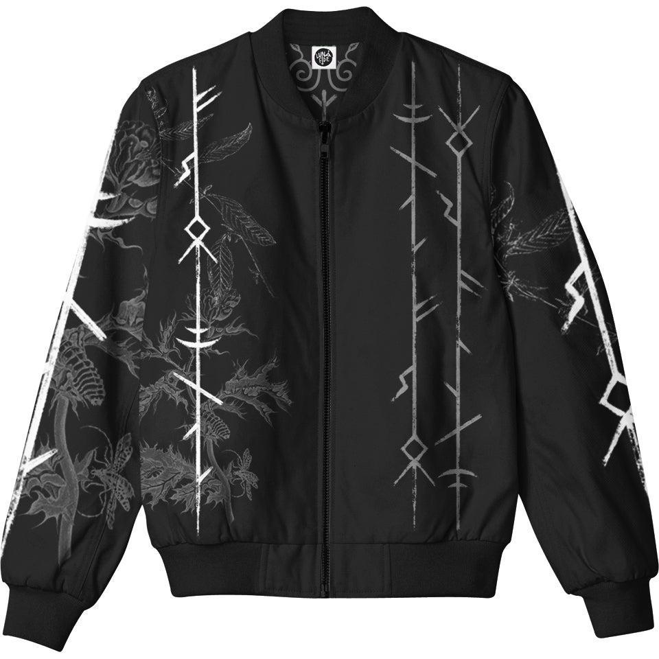 Bomber Jacket S Wisdom of Odin Bomber Jacket 261-BJKT_SM_VIKING-RUNES