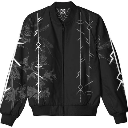 Bomber Jacket S Wisdom of Odin Bomber Jacket 261-BJKT_SM_VIKING-RUNES