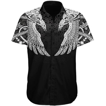 Button Up Shirt S / Original Muninn Button Up Shirt MUNNIN-WHITE_SS-BUTTON-UP-V2_SM