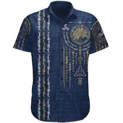 Button Up Shirt XS Ogham Button Up Shirt OGHAM_SS-BUTTON-UP-V2_XS