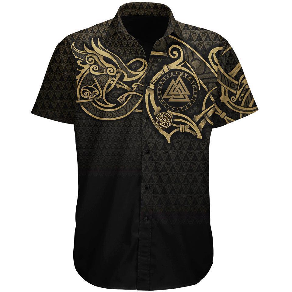 Button Up Shirt XS Valknut Button Up Shirt VALKNUT_SS-BUTTON-UP-V2_XS