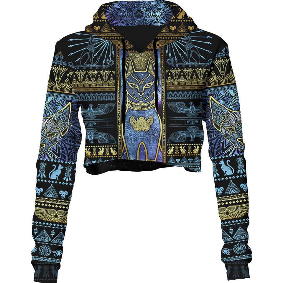 Crop Hoodie Bastet Crop Hoodie
