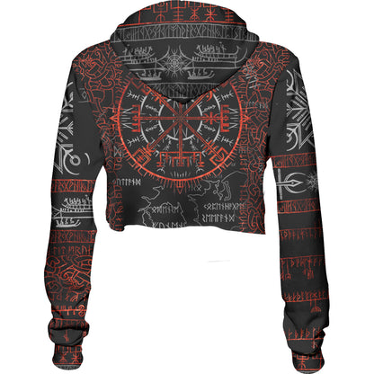 Crop Hoodie Vegvisir Crop Hoodie - Ember Edition