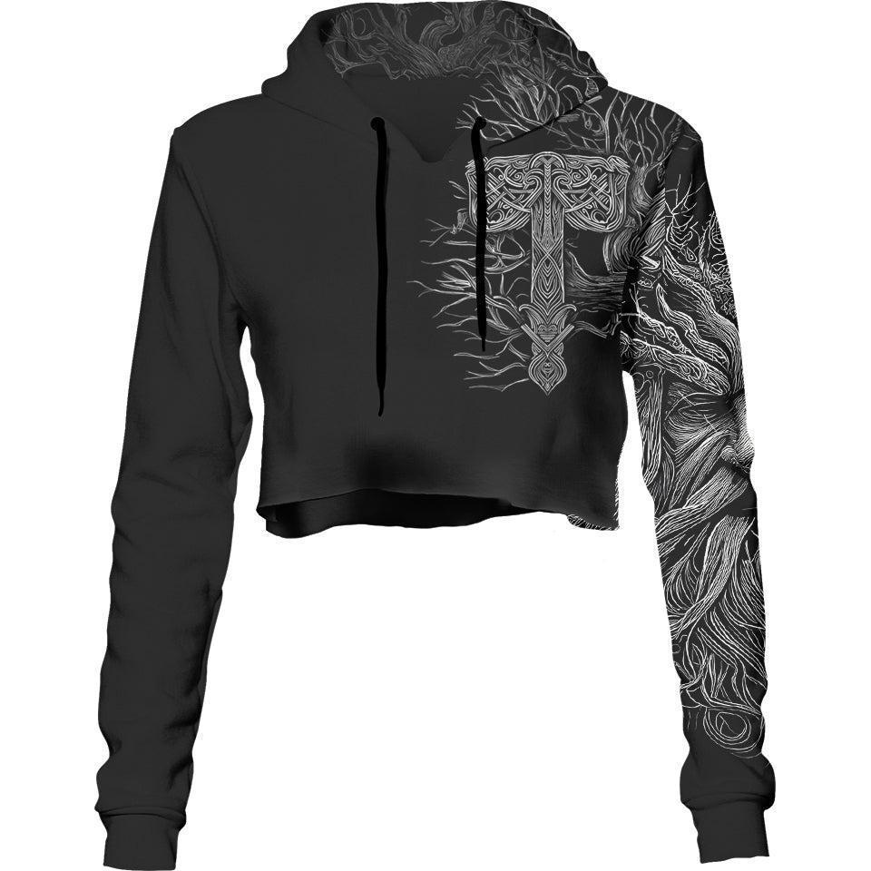 Crop Hoodie XS Dark Throne Crop Hoodie THRONE_222A_XS
