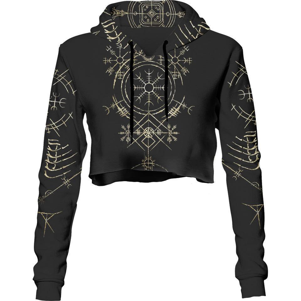 Crop Hoodie XS The Stave Crop Hoodie - Gold STAVE-GOLD_222A_XS