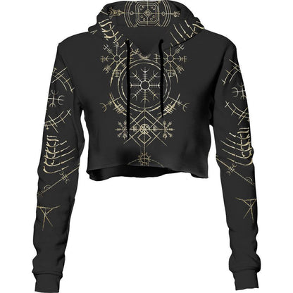 Crop Hoodie XS The Stave Crop Hoodie - Gold STAVE-GOLD_222A_XS