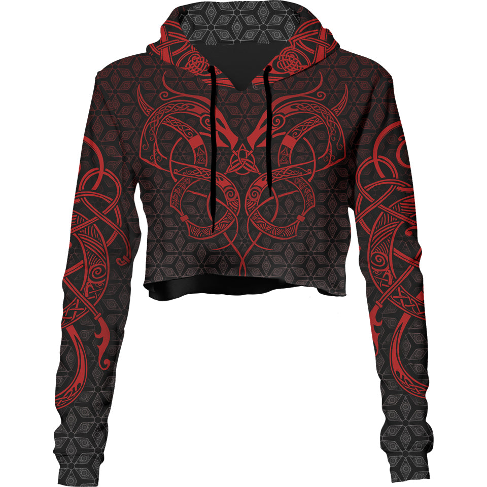 Crop Hoodie XS World Serpent Crop Hoodie - Limited SERPENT-RED_222A_XS