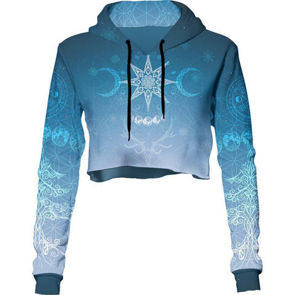 Crop Hoodie Yule Crop Hoodie - Snow Edition