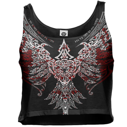 Crop Top S / Original Huginn Crop Top - Limited HUGGIN-BLOODY_WOMENS-CROP-TANK_SM