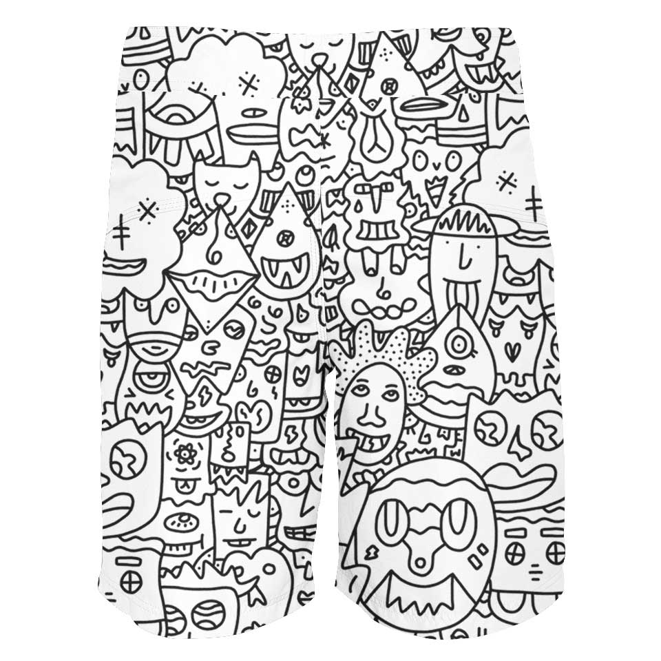Pretty Done's Doodle Boardshorts