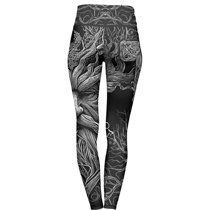 High Waisted Leggings Dark Throne High Waisted Leggings