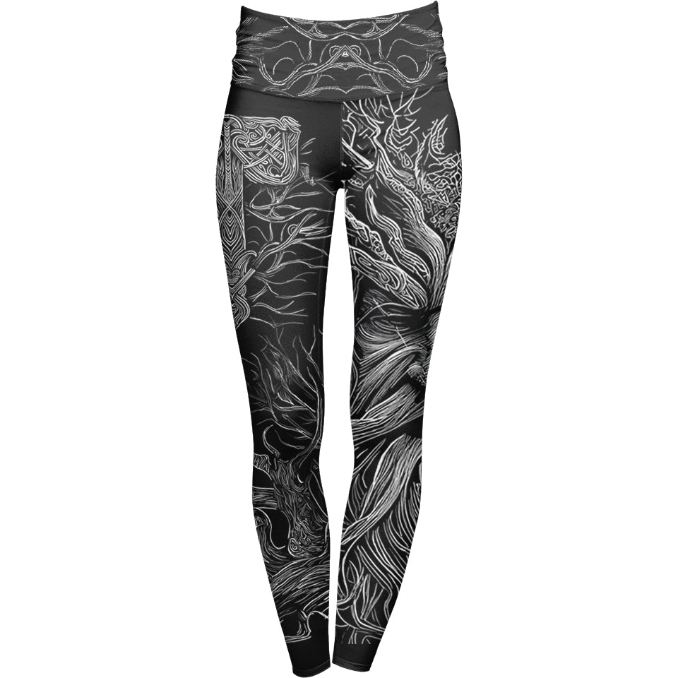 High Waisted Leggings Dark Throne High Waisted Leggings