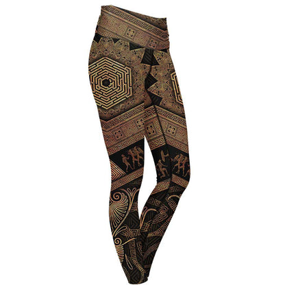 High Waisted Leggings Labyrinth High Waisted Leggings