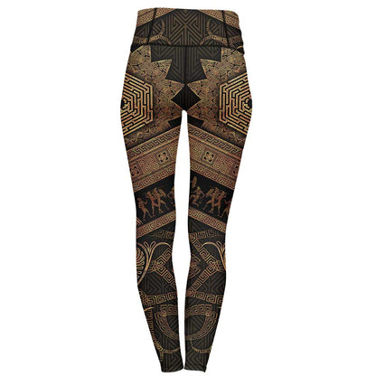 High Waisted Leggings Labyrinth High Waisted Leggings