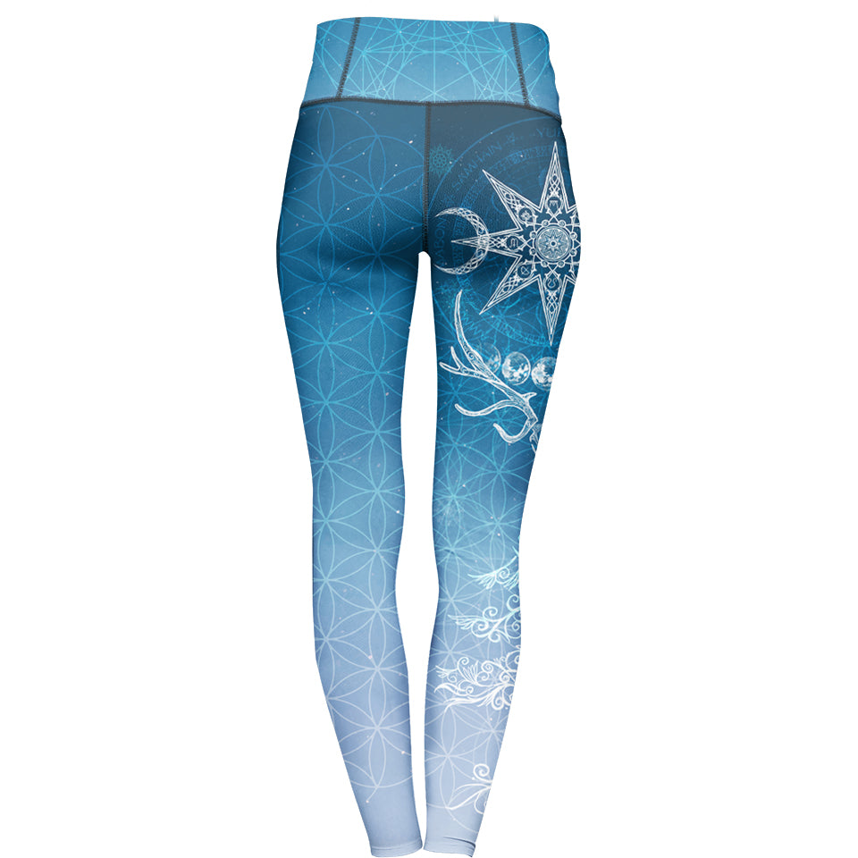 High Waisted Leggings Yule High Waisted Leggings - Snow Edition