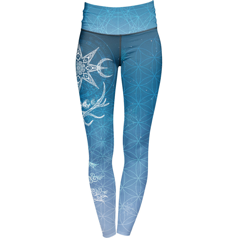High Waisted Leggings Yule High Waisted Leggings - Snow Edition