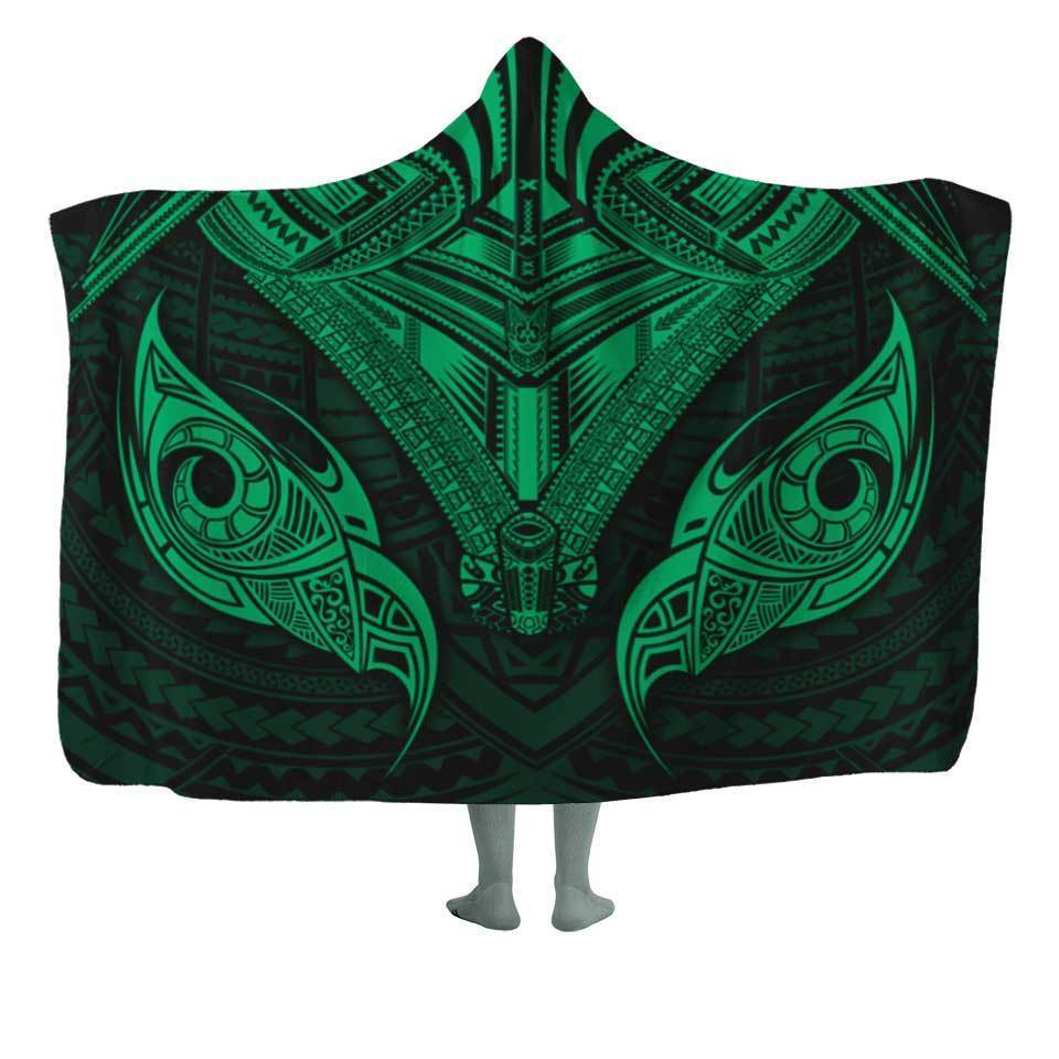 Hooded Blanket 50x60 / Green / MicroFleece Mana Hooded Blanket MANA-GREEN_HOODED-BLANKET-50x60