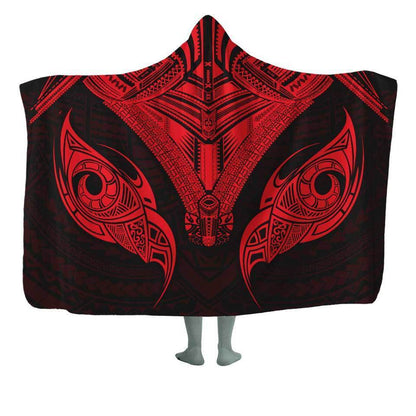 Hooded Blanket 50x60 / Red / MicroFleece Mana Hooded Blanket MANA-RED_HOODED-BLANKET-50x60