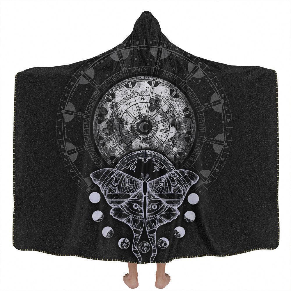 Hooded Blanket Adult-60x80 / Premium Sherpa Moon Magic Hooded Blanket MOON_HOODED-BLANKET-60x80-SHERPA