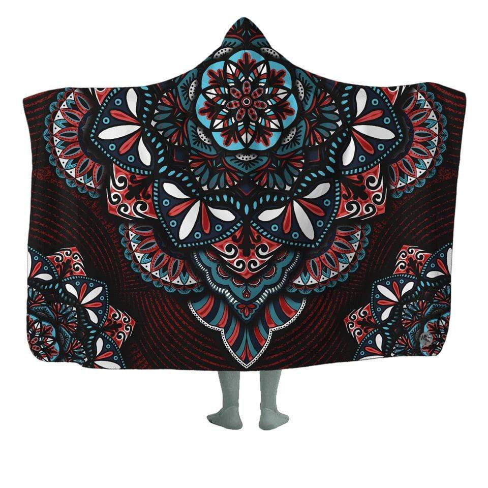 Hooded Blanket Adult-60x80 / Premium Sherpa Royal Mandala Hooded Blanket ROYAL-MANDALA_HOODED-BLANKET-60x80-SHERPA