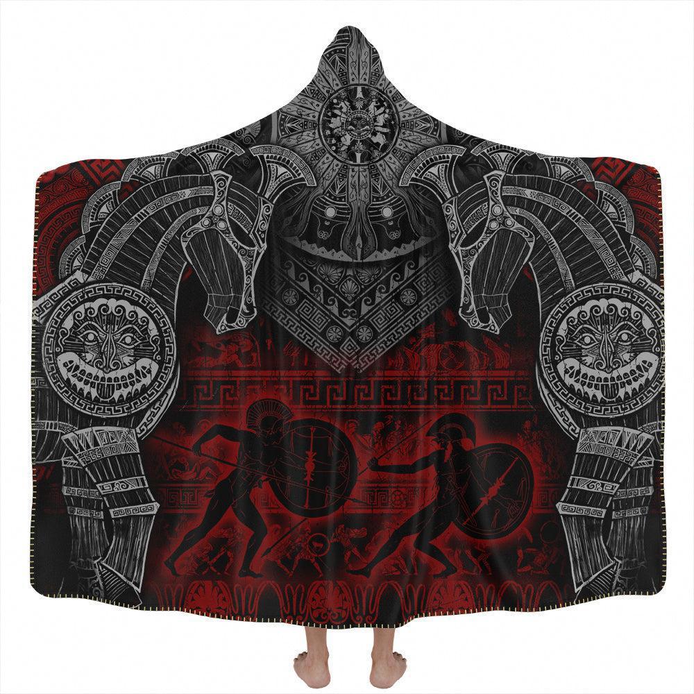 Hooded Blanket Adult-60x80 / Premium Sherpa Trojan Hooded Blanket ILIAD_HOODED-BLANKET-60x80-SHERPA