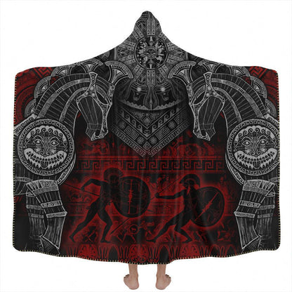 Hooded Blanket Adult-60x80 / Premium Sherpa Trojan Hooded Blanket ILIAD_HOODED-BLANKET-60x80-SHERPA