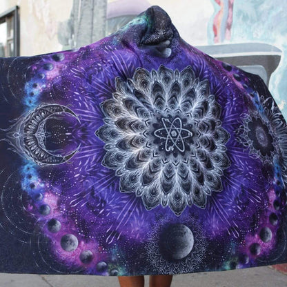 Hooded Blanket Intergalactic Universe Hooded Blanket